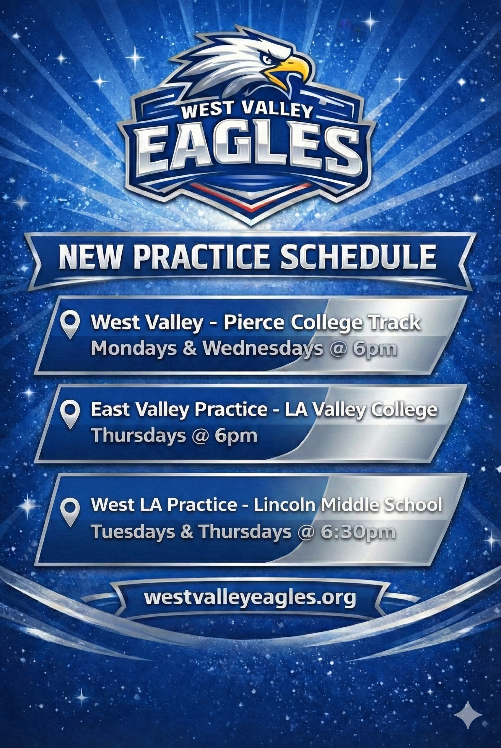 Practice Schedule Flyer